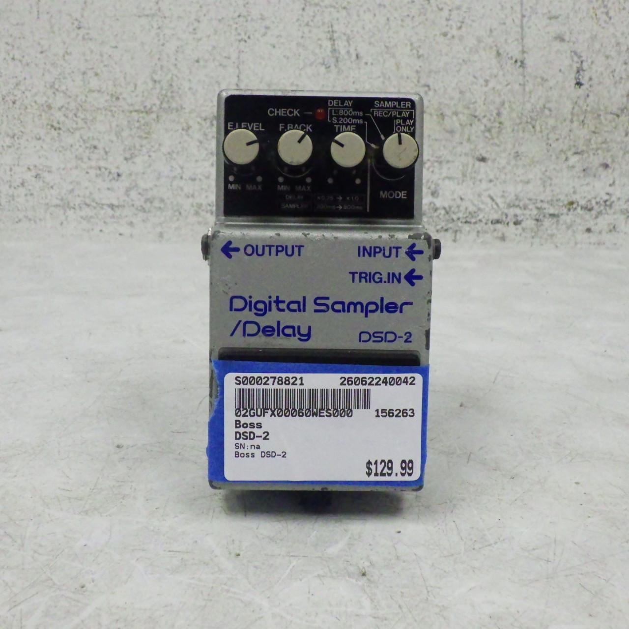 Used Boss DSD-2 Delay Pedal