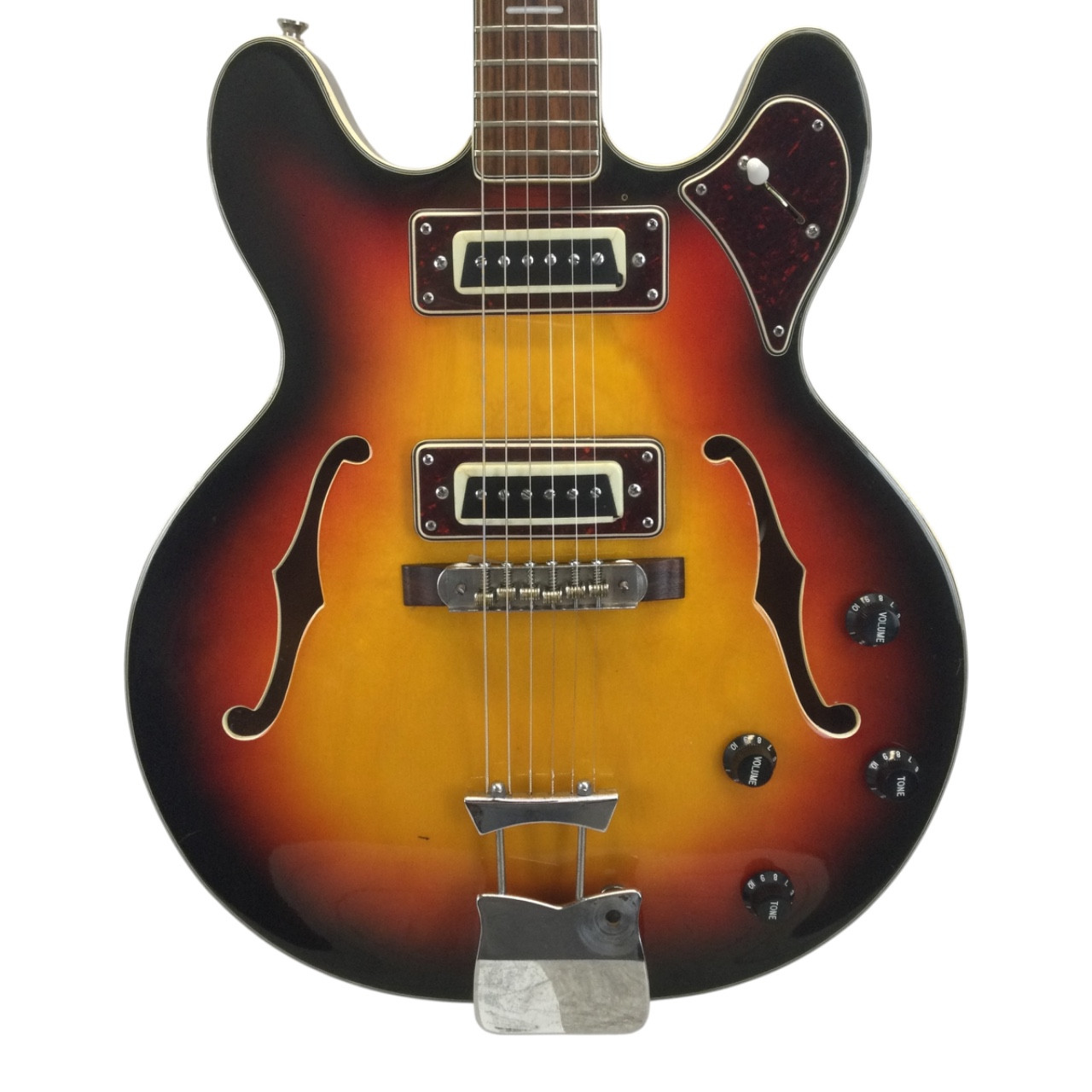 Used Conqueror Bruno Semi-hollow Electric Guitar Cherry Sunburst 6