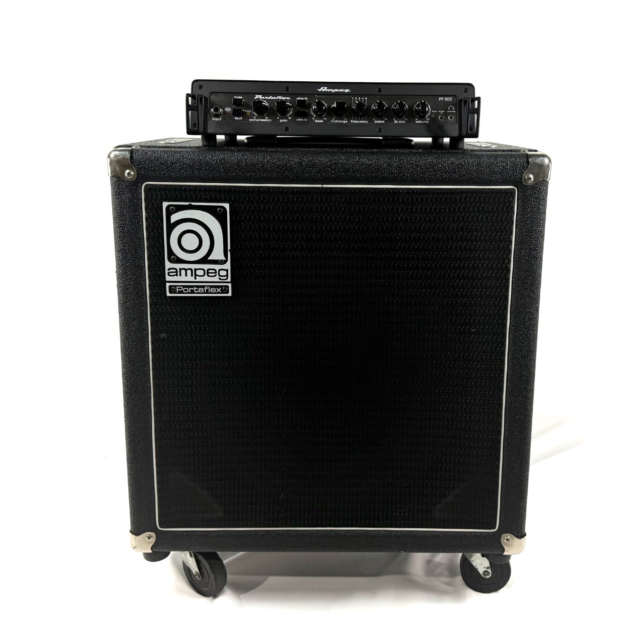Used Ampeg PF-500 WITH 1X15 PORTAFLEX CAB Bass Amplifier Head