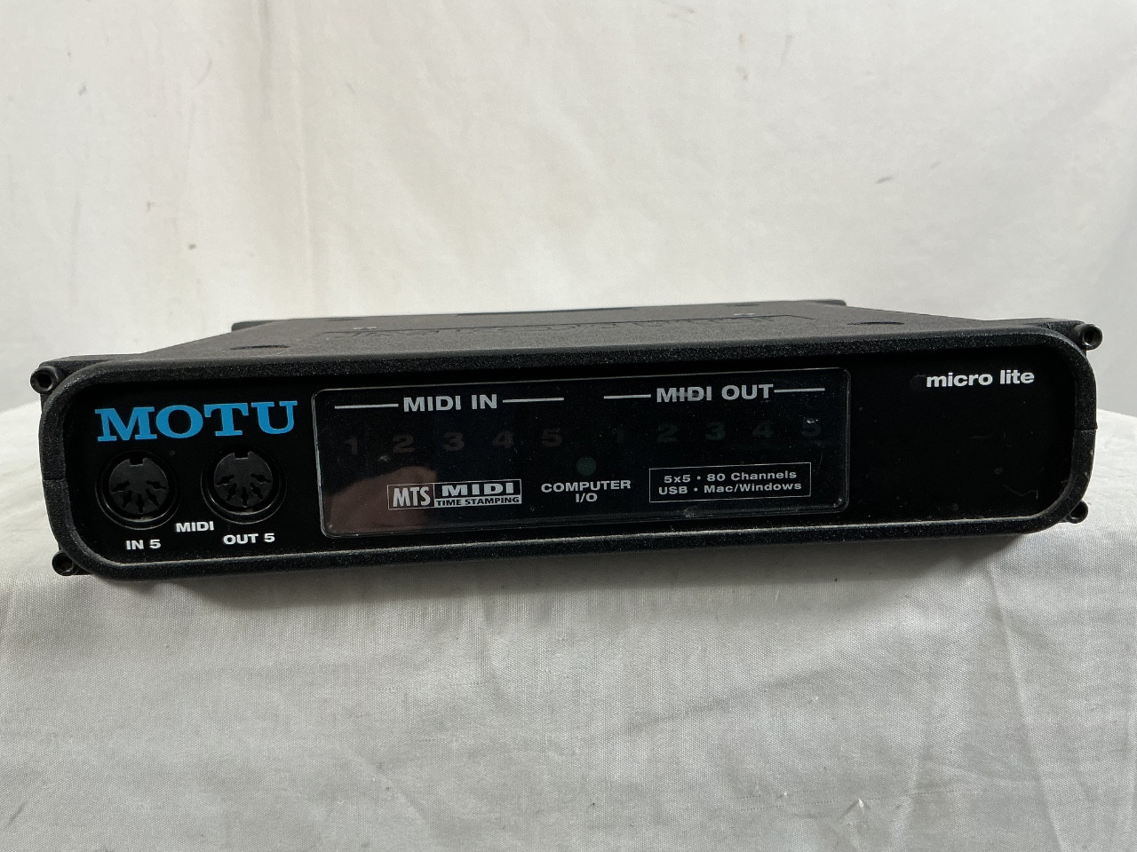Used Motu MICRO LITE 5X5 USB MIDI INTERFACE Computer Interface 4 A