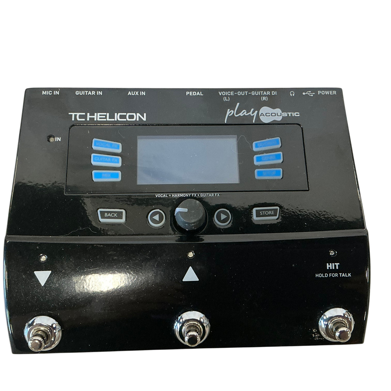 Used TC HELICON PLAY ACOUSTIC W/12VDC Multi-FX Pedal