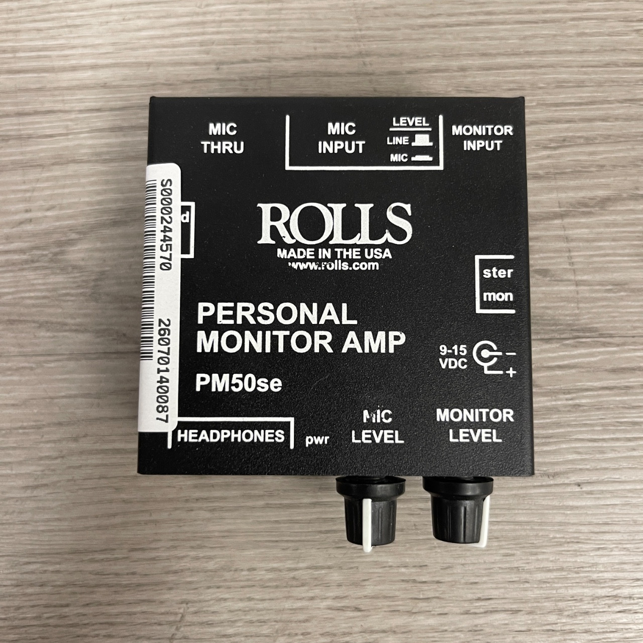 Used Rolls PM50SE MONITOR AMP Pro Sound Accessory