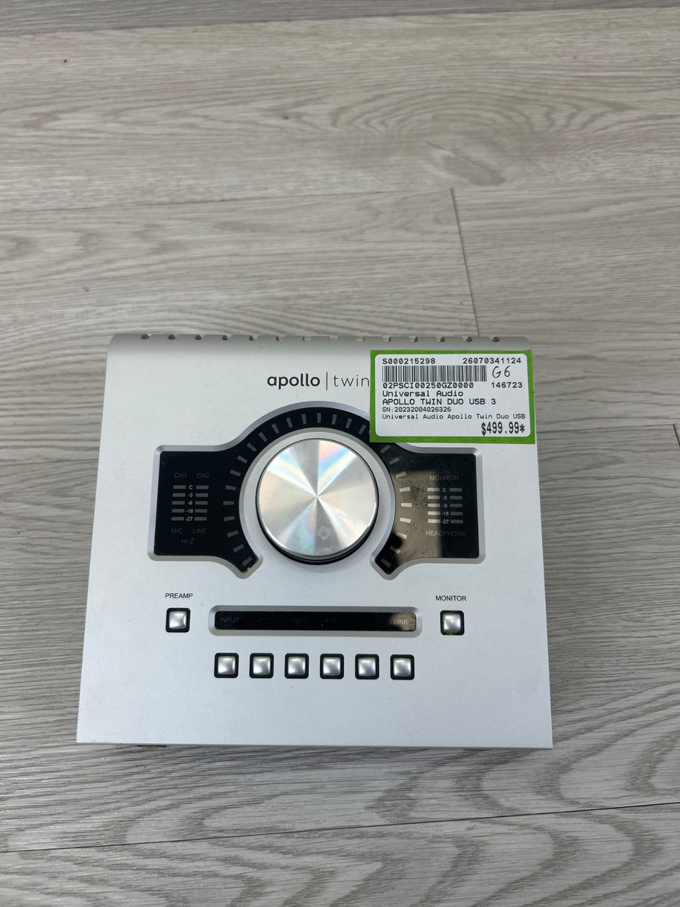 Used Universal Audio APOLLO TWIN DUO USB 3 Computer Interface 2 A