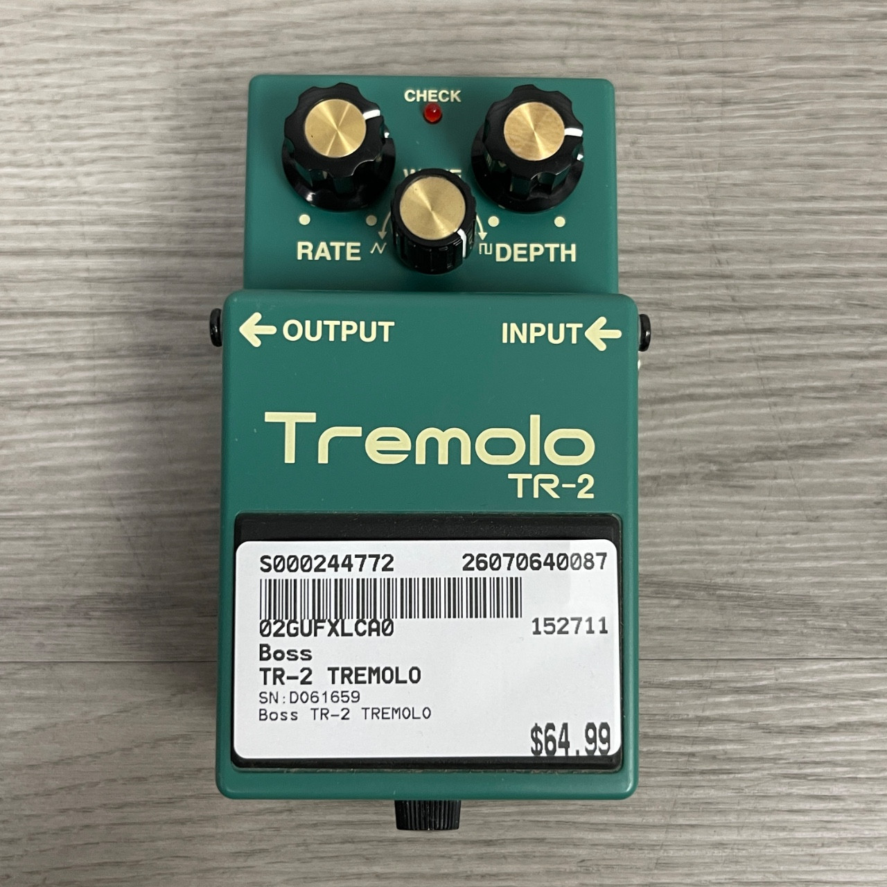 Used Boss TR-2 TREMOLO Tremolo Pedal