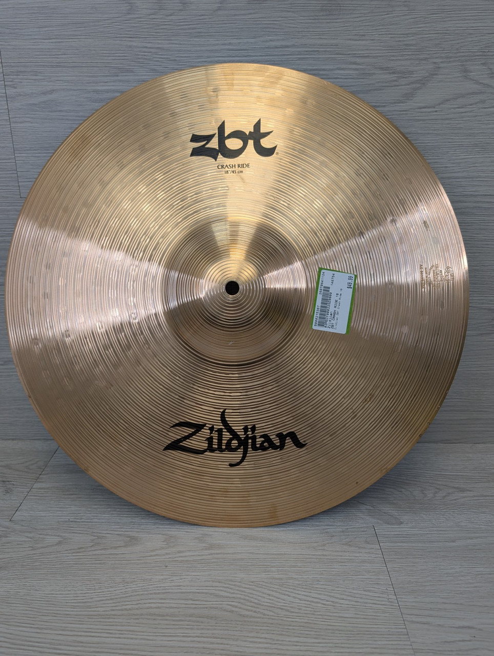 Used Zildjian ZBT CRASH RIDE 18 Crash Cymbal 18