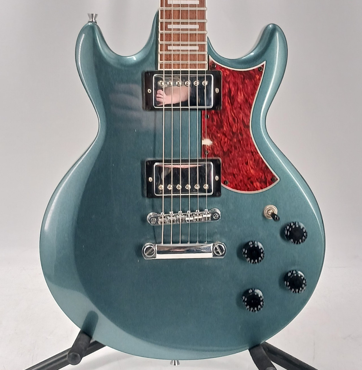 Used Ibanez AX120 Double Cut Electric Guitar Green 6-String