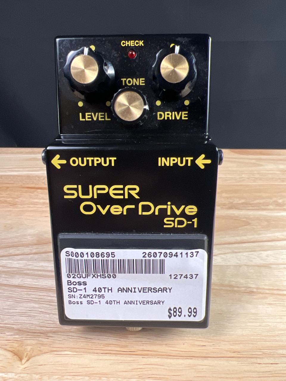 Used Boss SD-1 40TH ANNIVERSARY Overdrive Pedal