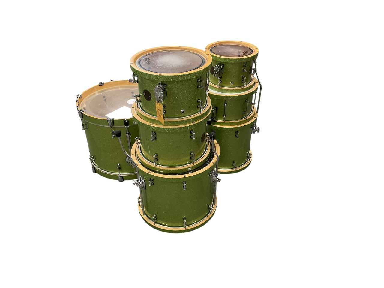 Used Ddrum DIOS MAPLE 7 PIECE Drum Shell Kit Green