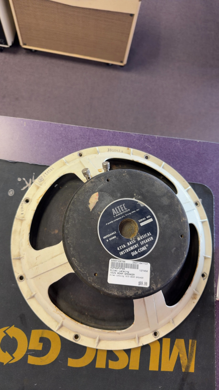Used Altec Lansing 15IN 8OHM SPEAKER Raw Speaker