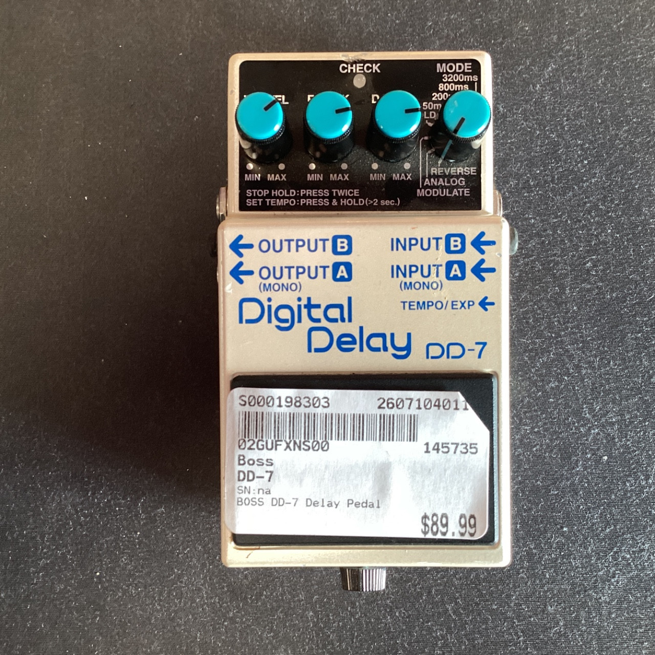Used Boss DD-7 Delay Pedal