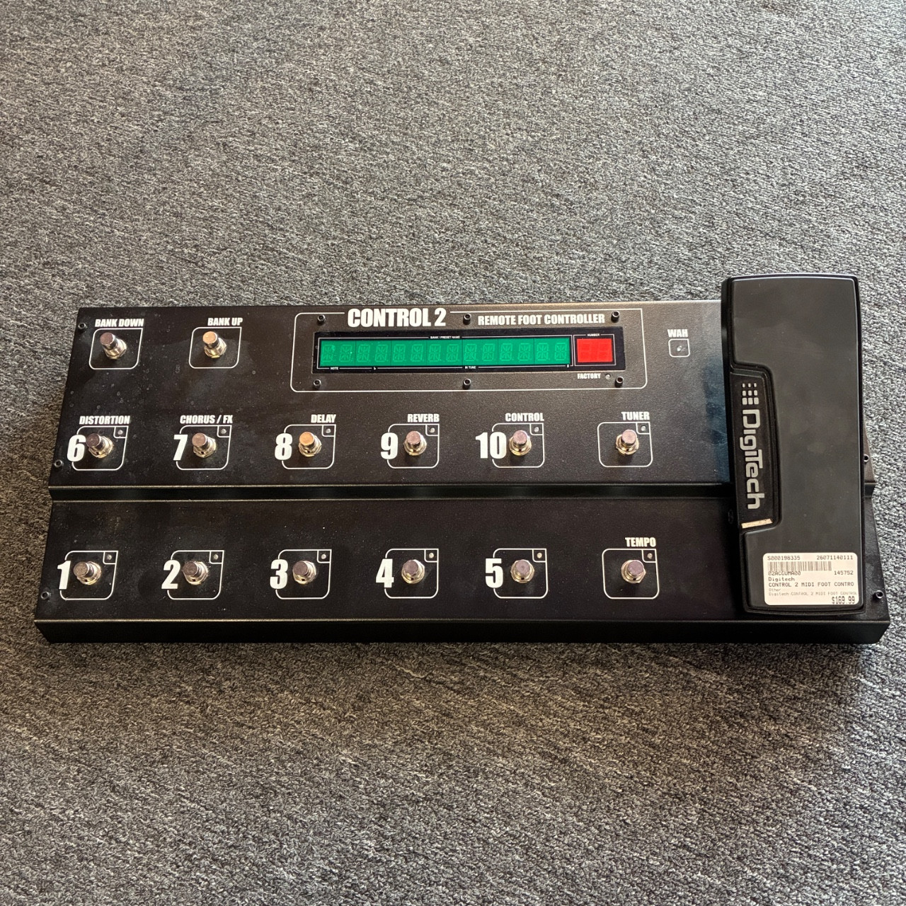 Used Digitech CONTROL 2 MIDI FOOT CONTROLLER Guitar Accessory