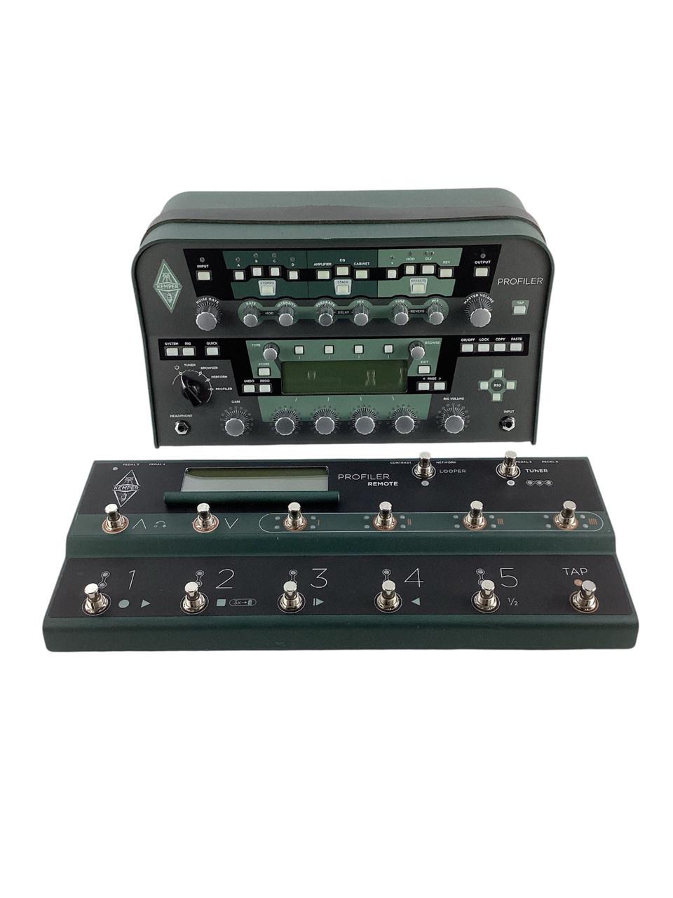 Used Kemper PROFILER POWER HEAD W/REMOTE+CABLE Solid State Guitar Head