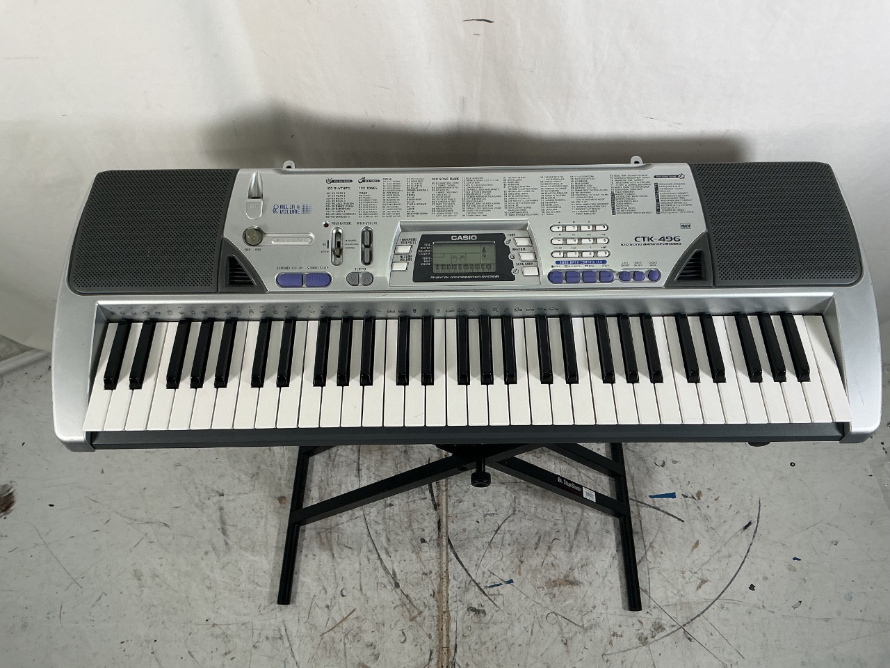 Used Casio CTK-496 61-Key Keyboard 61-Key