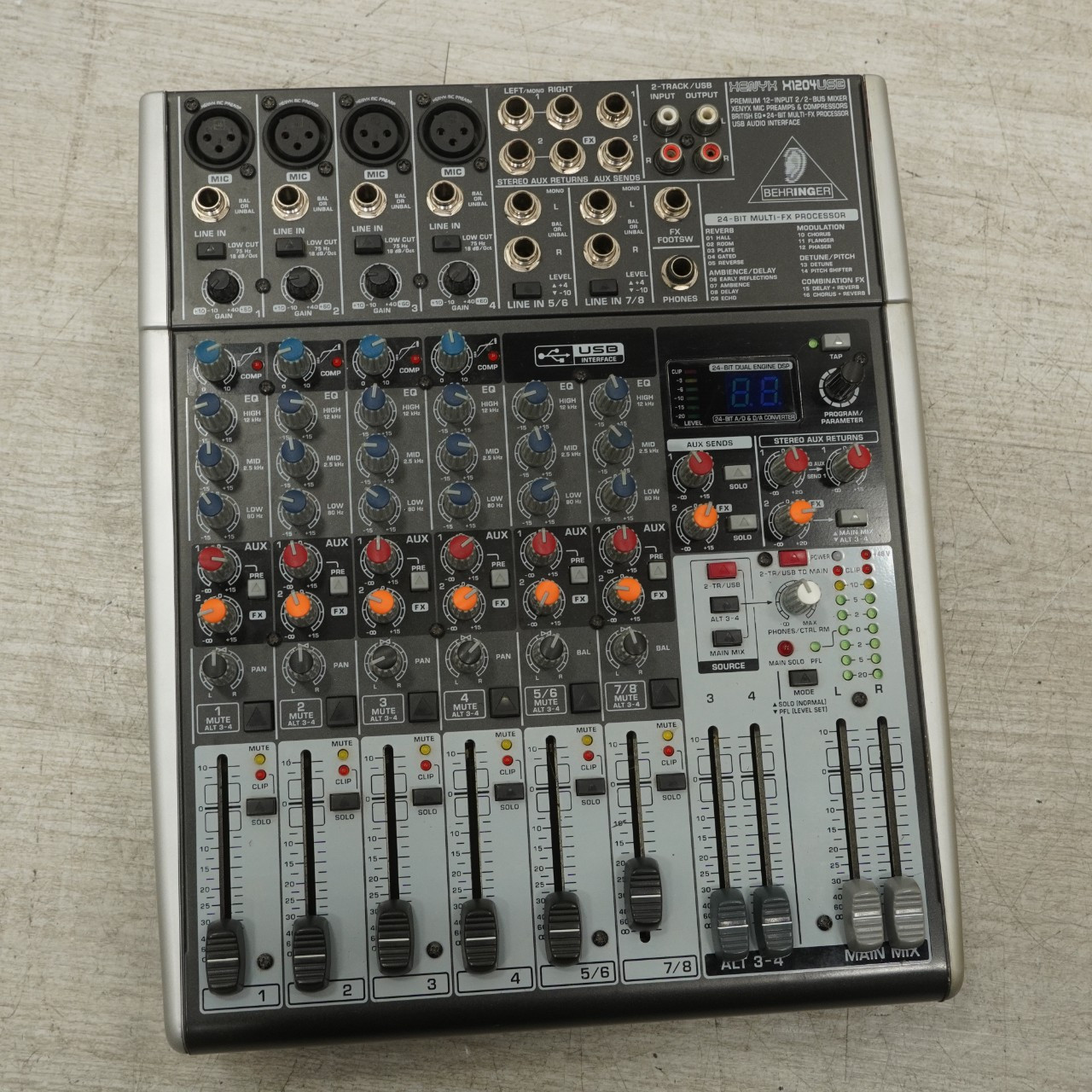 Used Behringer Xenyx X1204USB Mixing Console