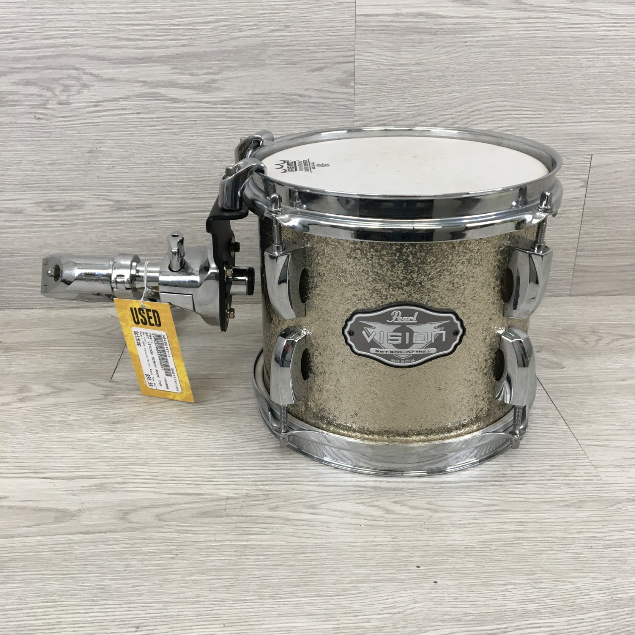 Used Pearl SST VISION BIRCH RACK TOM 8X7IN Rack Tom Goldtop 8