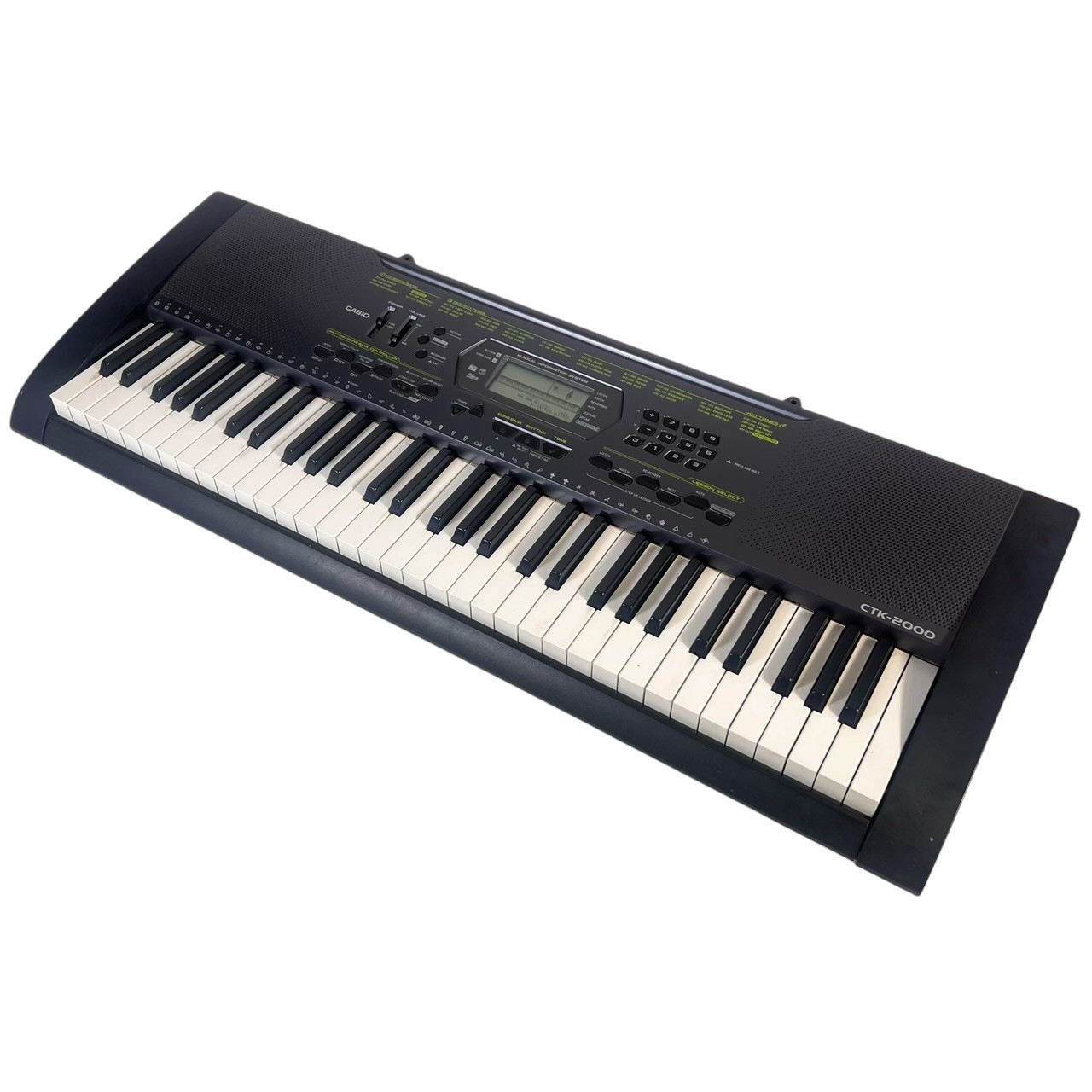 Used Casio CTK-2000 W/ AC 61-Key Keyboard 61-Key