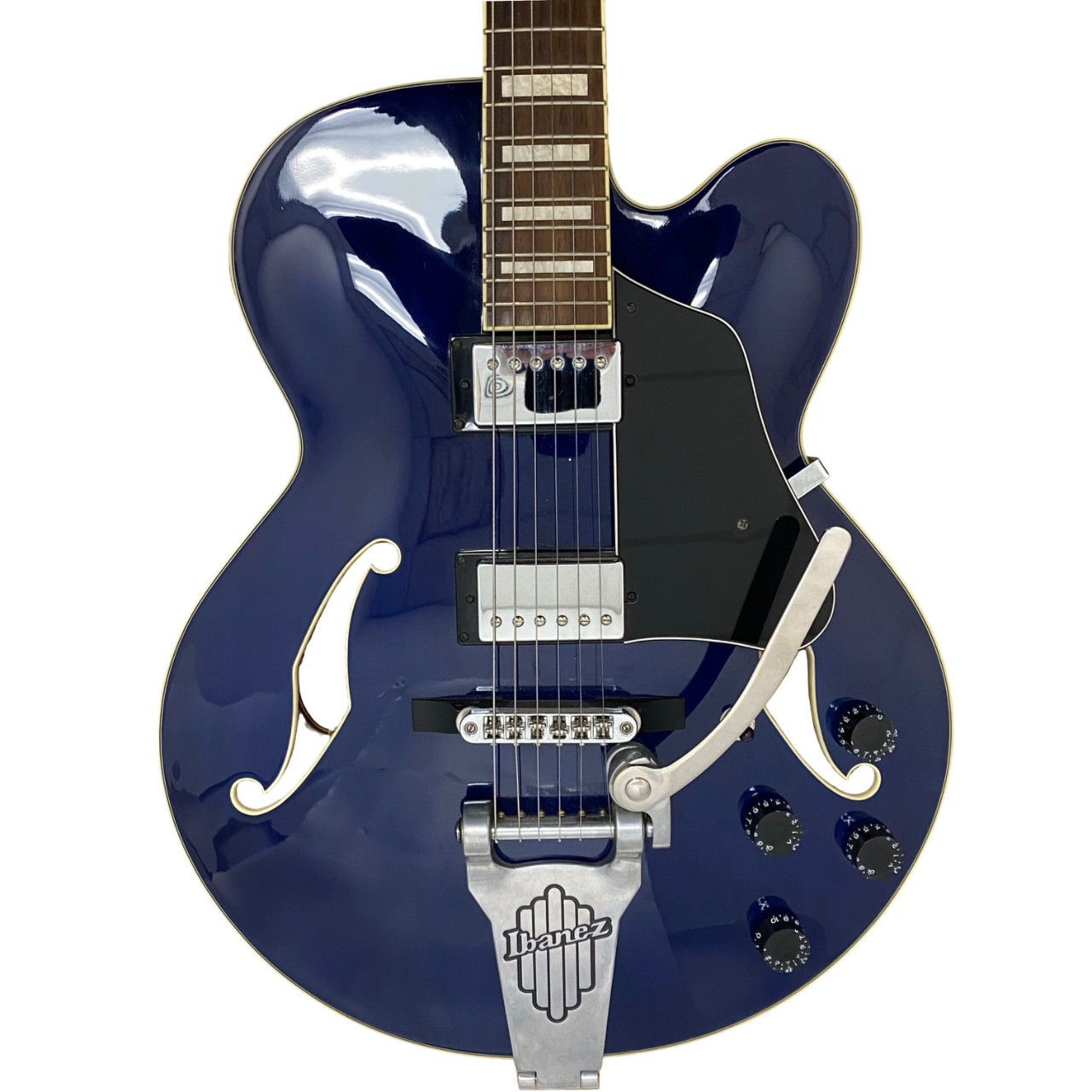 Used Ibanez AFS75T Semi-Hollow Electric Guitar Blue 6-String