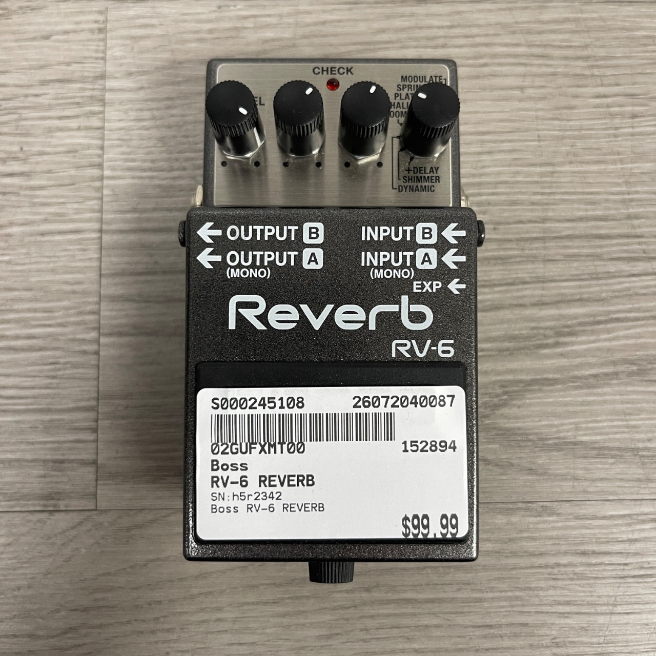 ■■■ BOSS RV-6 ■■■ (管211) Used Boss RV-6 REVERB Reverb Pedal