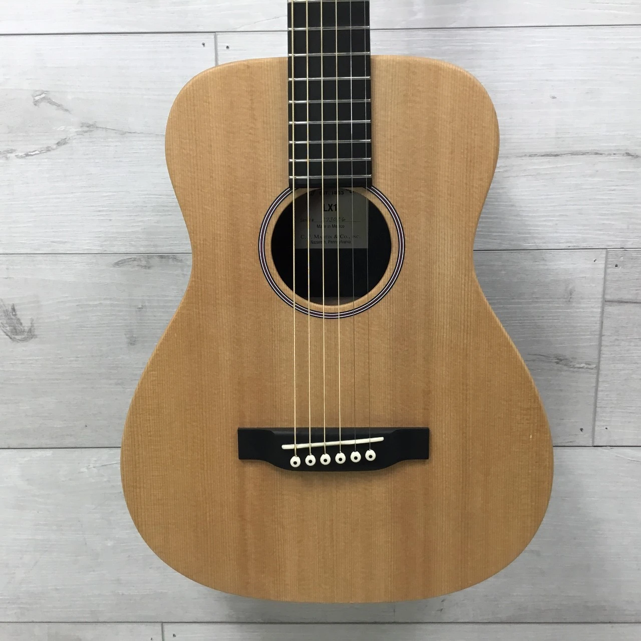 Used Martin LX1 LITTLE MARTIN Solid Top Acoustic Guitar Natural