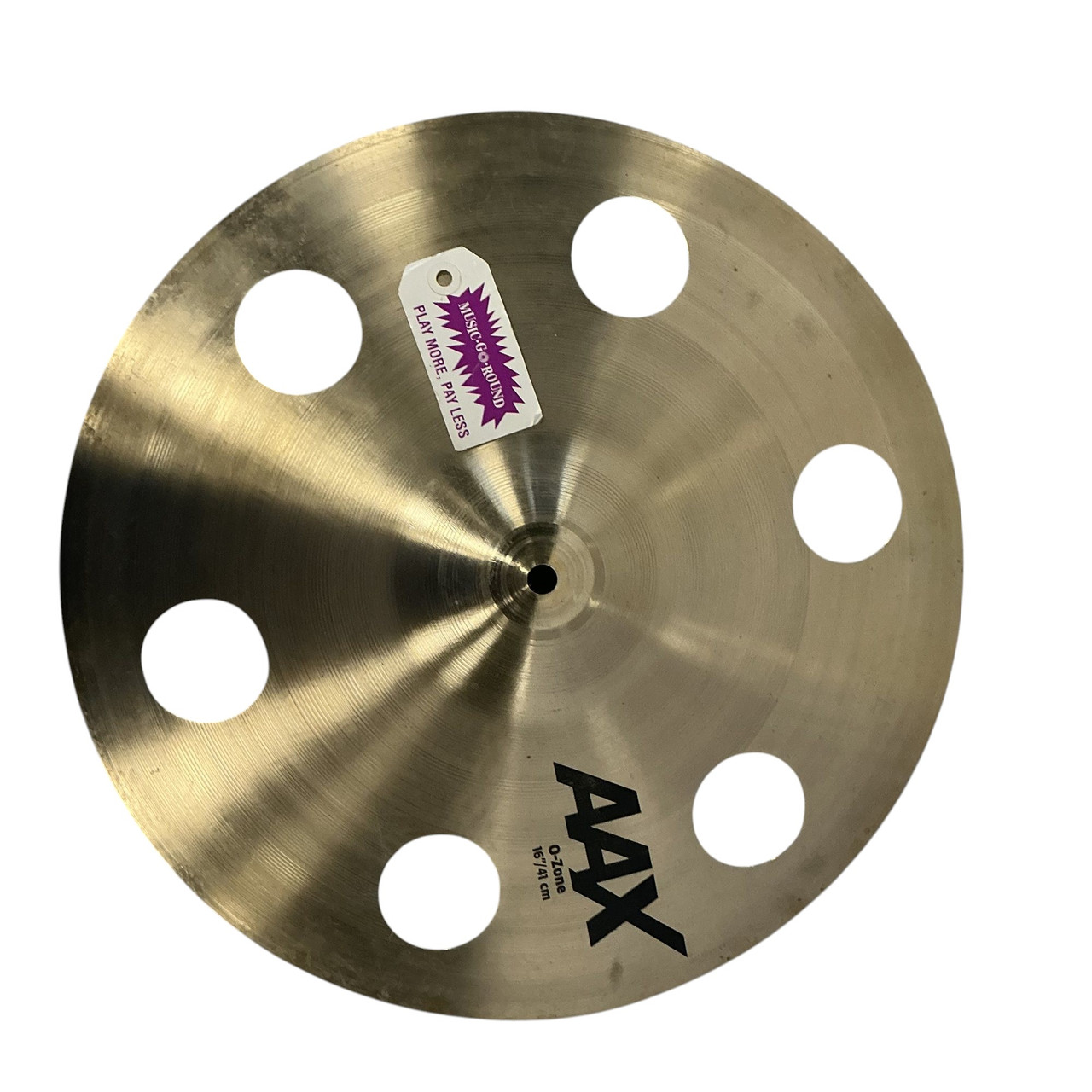 Used Sabian 16IN AAX O-ZONE Crash Cymbal 16