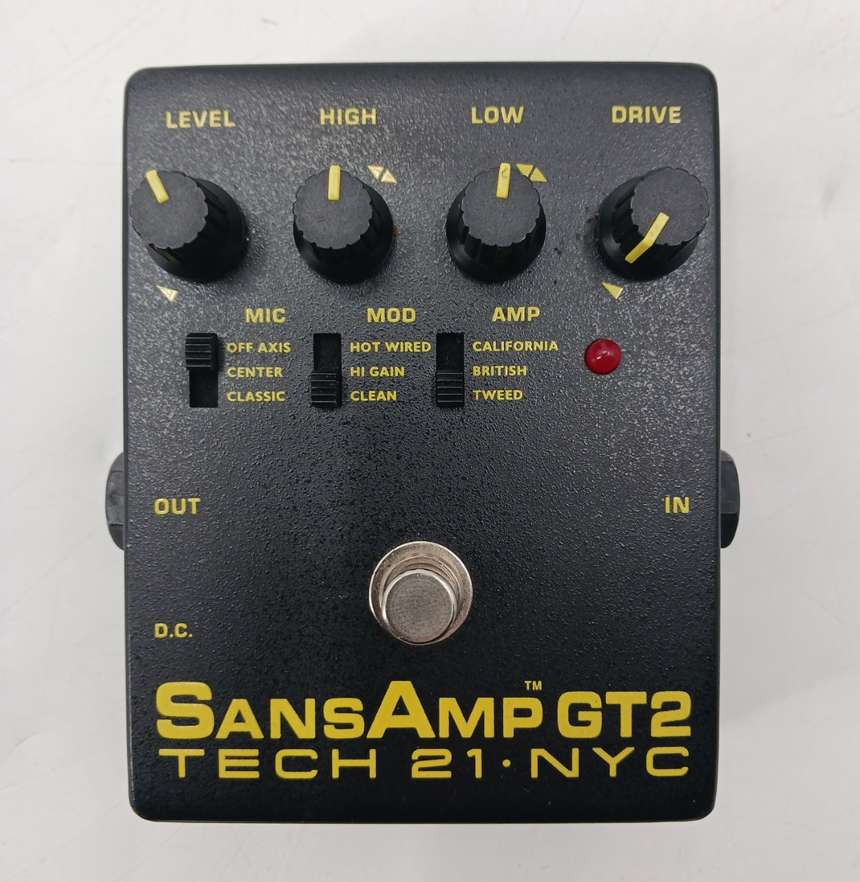 Used Tech 21 SANSAMP GT2 Vintage Guitar Effects Pedal
