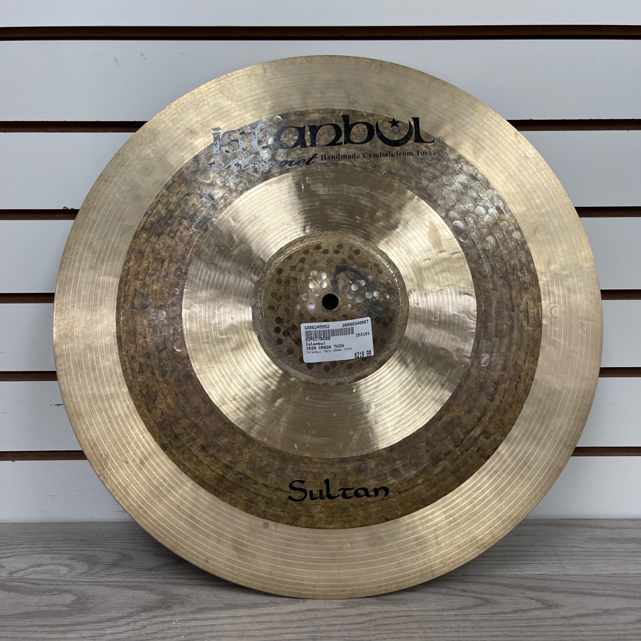 Used Istanbul 18IN CRASH THIN Crash Cymbal 18