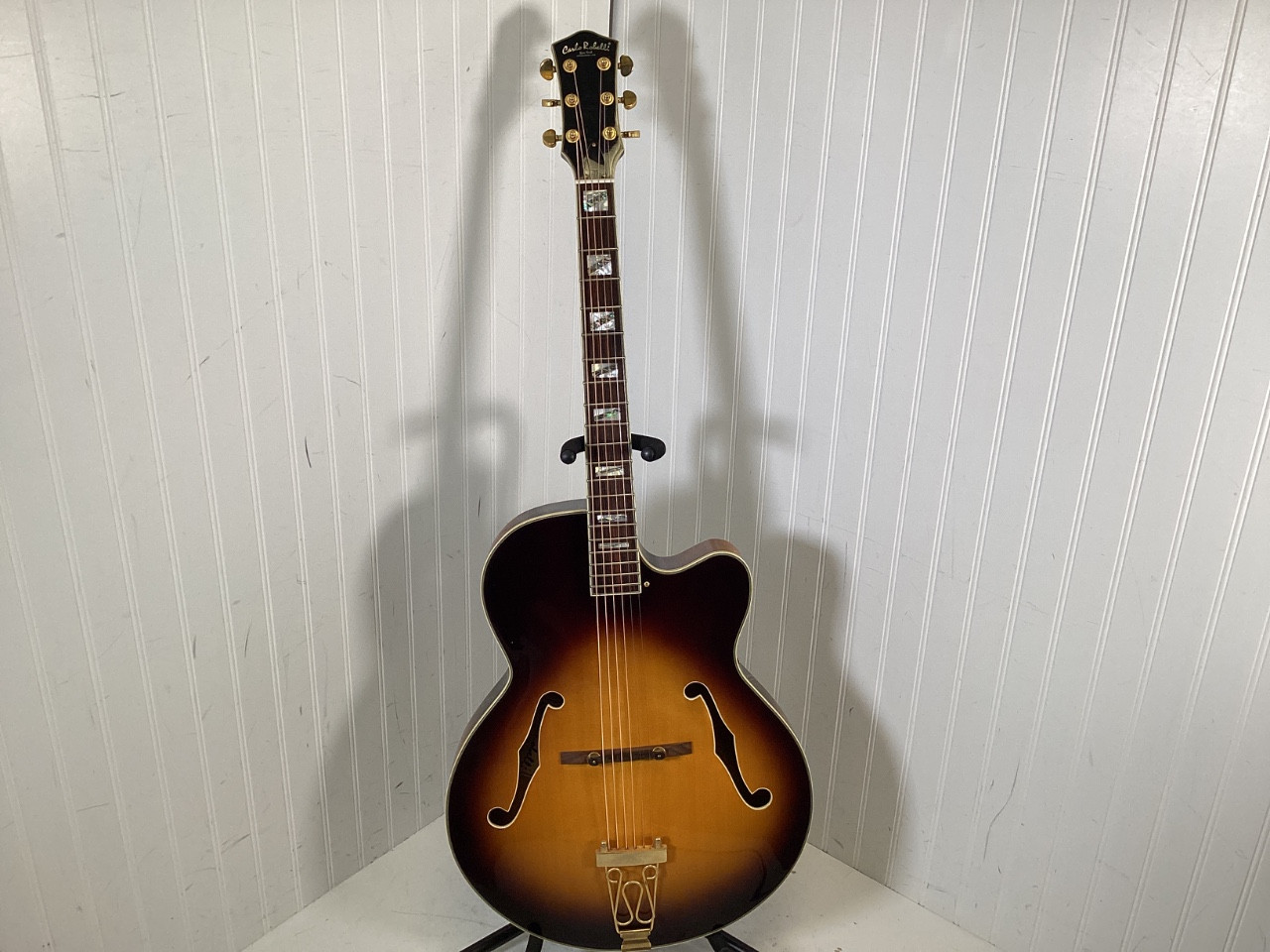 Used Carlo Robelli EL-500 Semi-Hollow Electric Guitar Tobacco