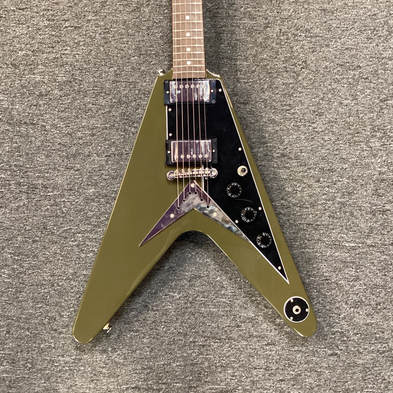 Used Epiphone FLYING V Electric Guitar Green 6-String