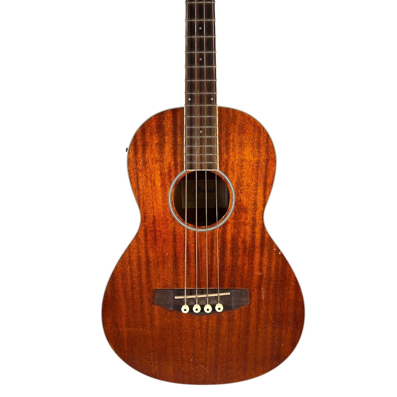 Used Ibanez PNB14E-OPN Acoustic Bass Guitar Wood 4-String