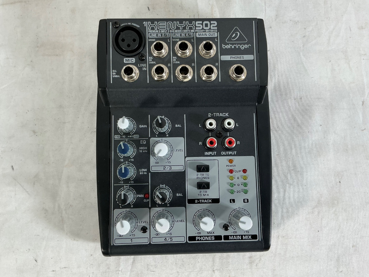 Used Behringer XENYX 502 PLUS POWER Compact Mixer