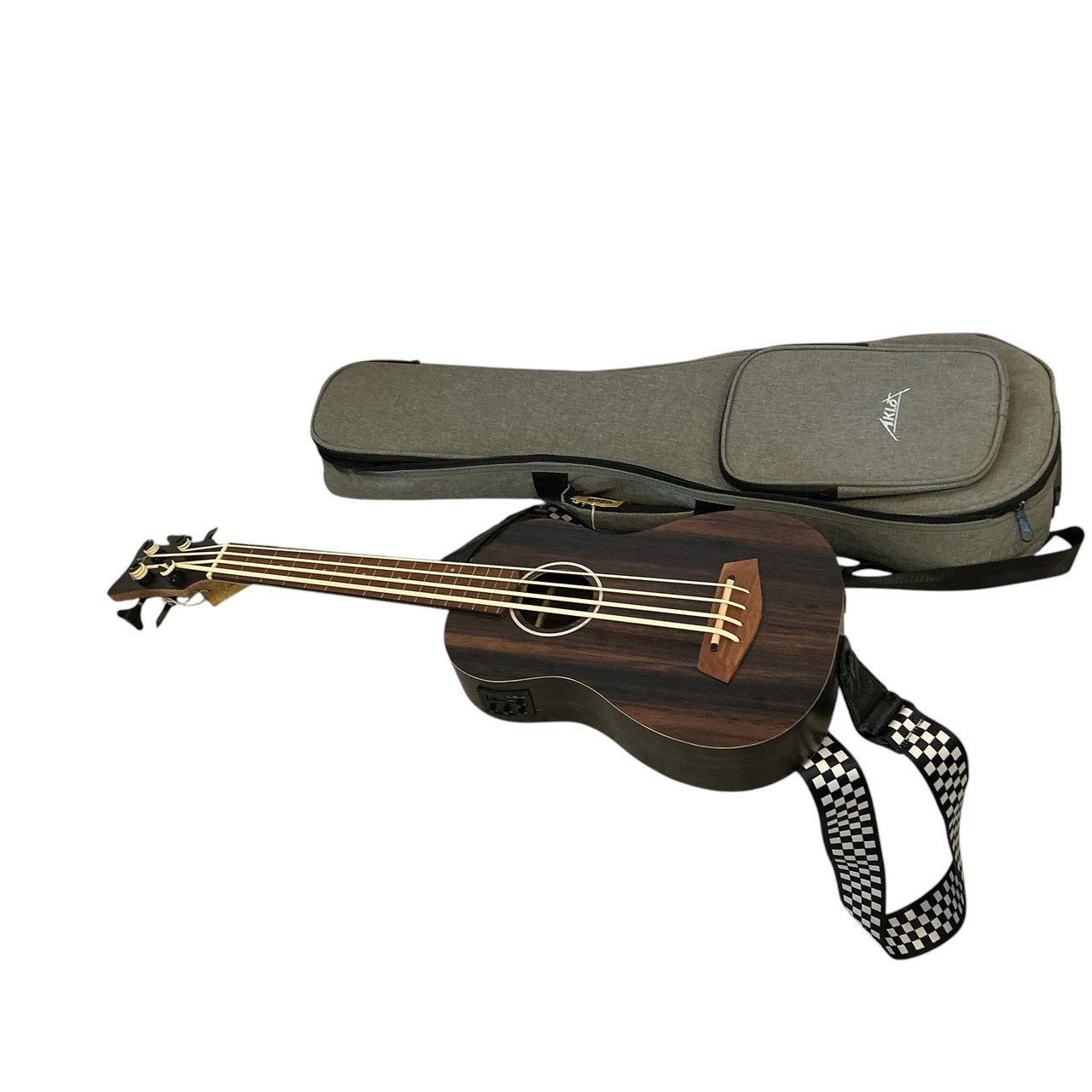 Used AKLOT AKBU30 UKE BASS W/GIGBAG Ukulele Natural