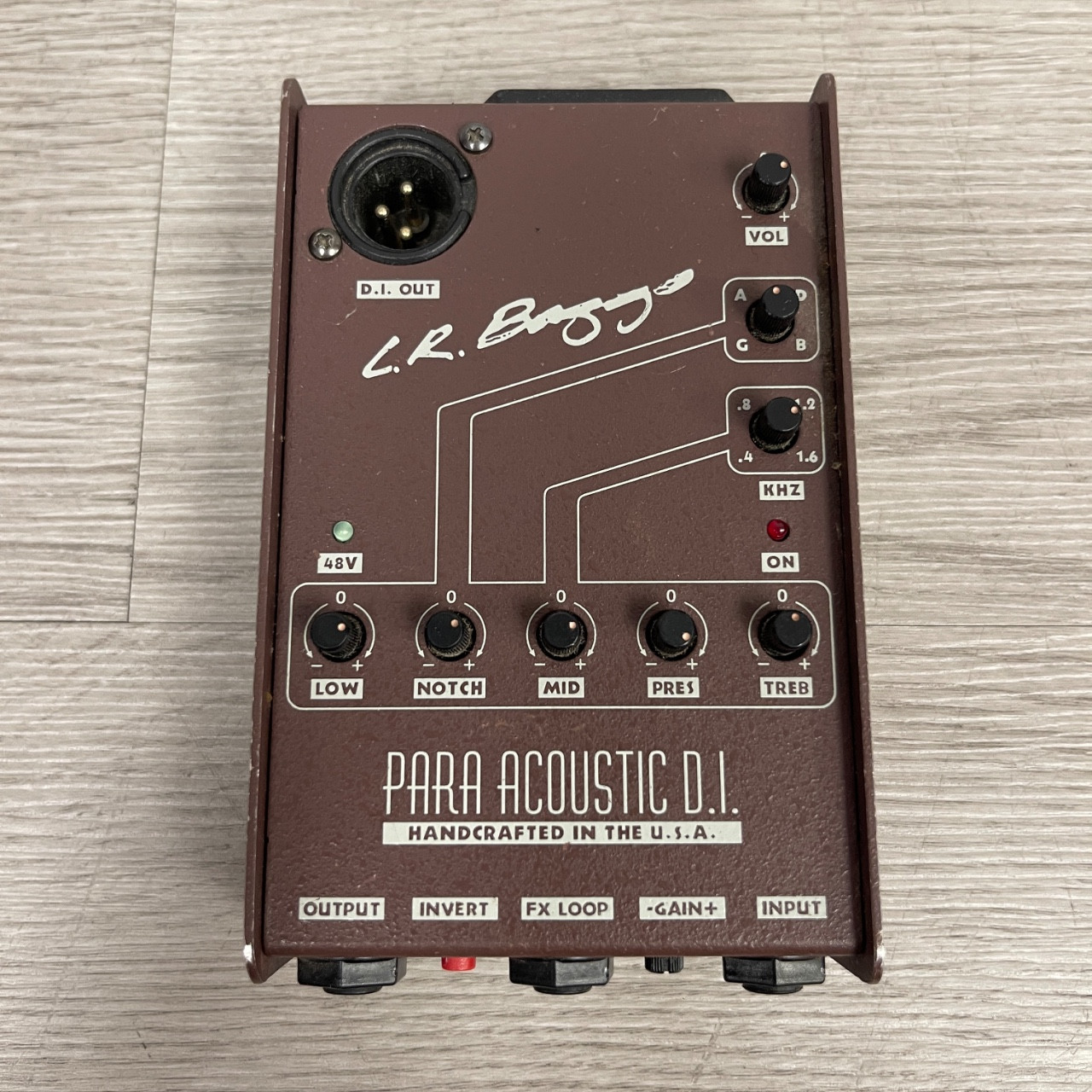Used L.R. BAGGS PARA ACOUSTIC D.I. Guitar Effects Pedal