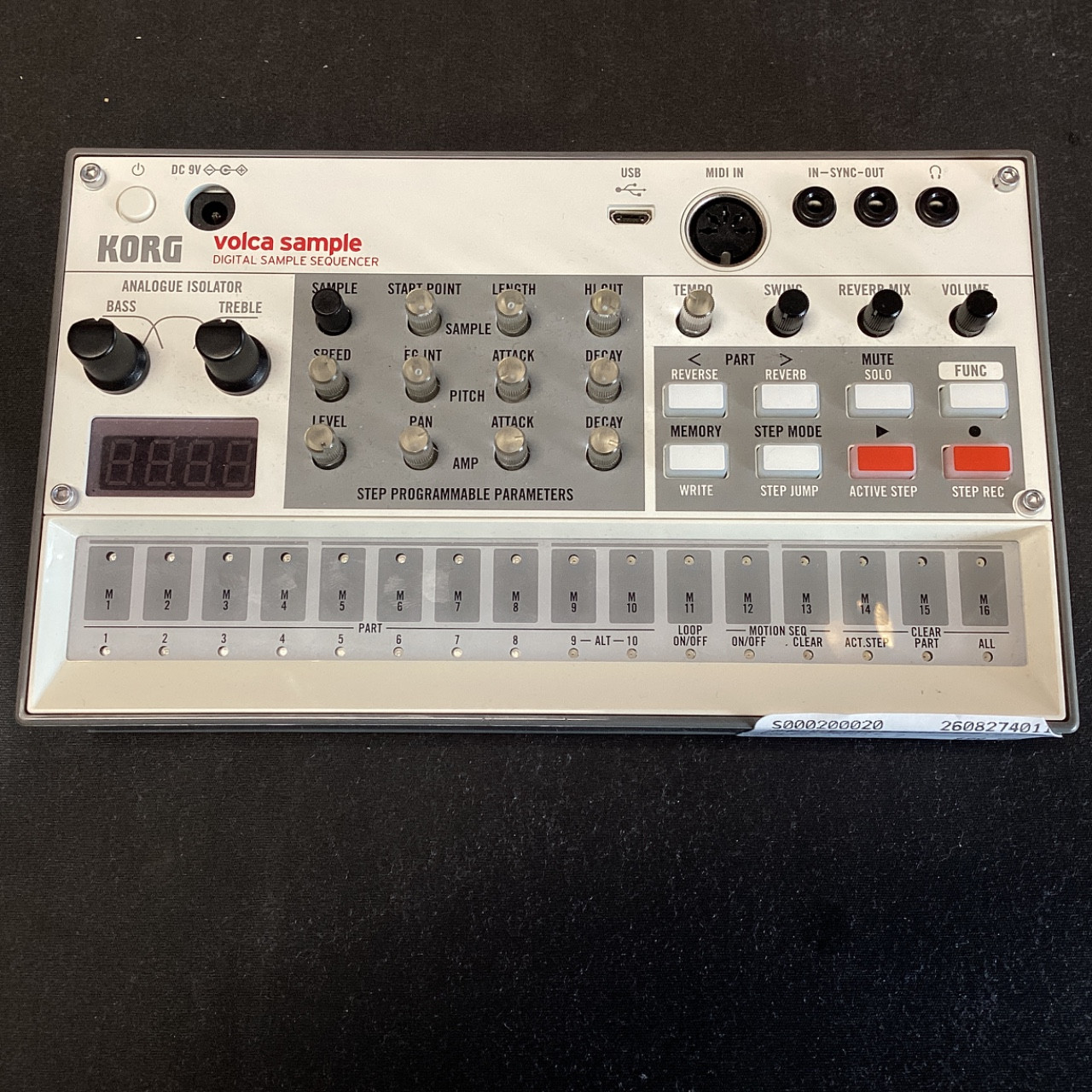 Used Korg VOLCA SAMPLE 2 Compact Synthesizer Compact
