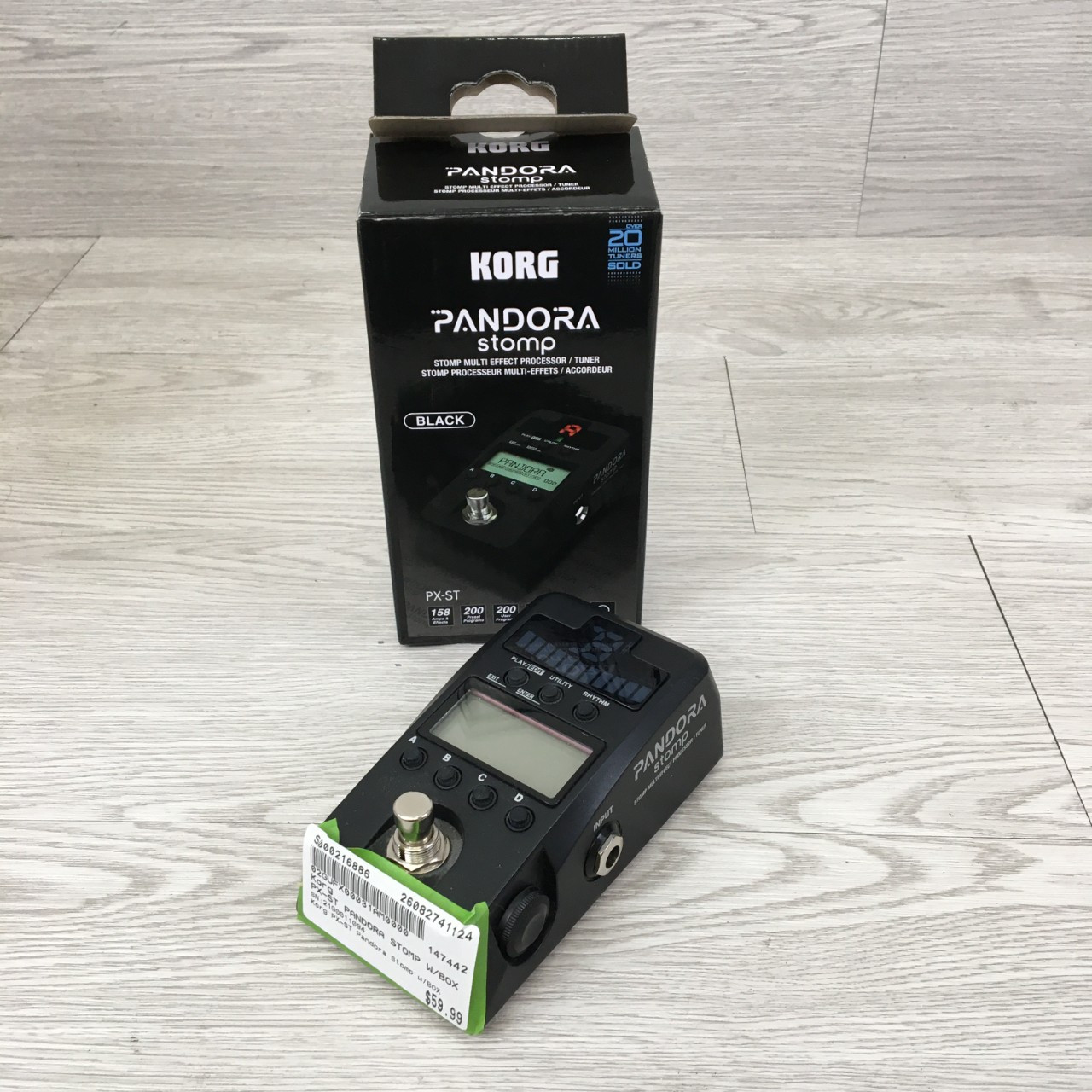 Used Korg PX-ST PANDORA STOMP W/BOX Multi-FX Pedal