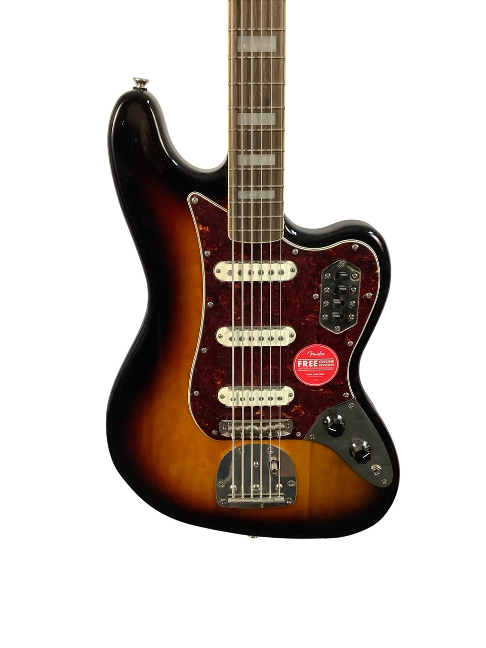 Used Squier BASS VI Bass Guitar Sunburst 6-String