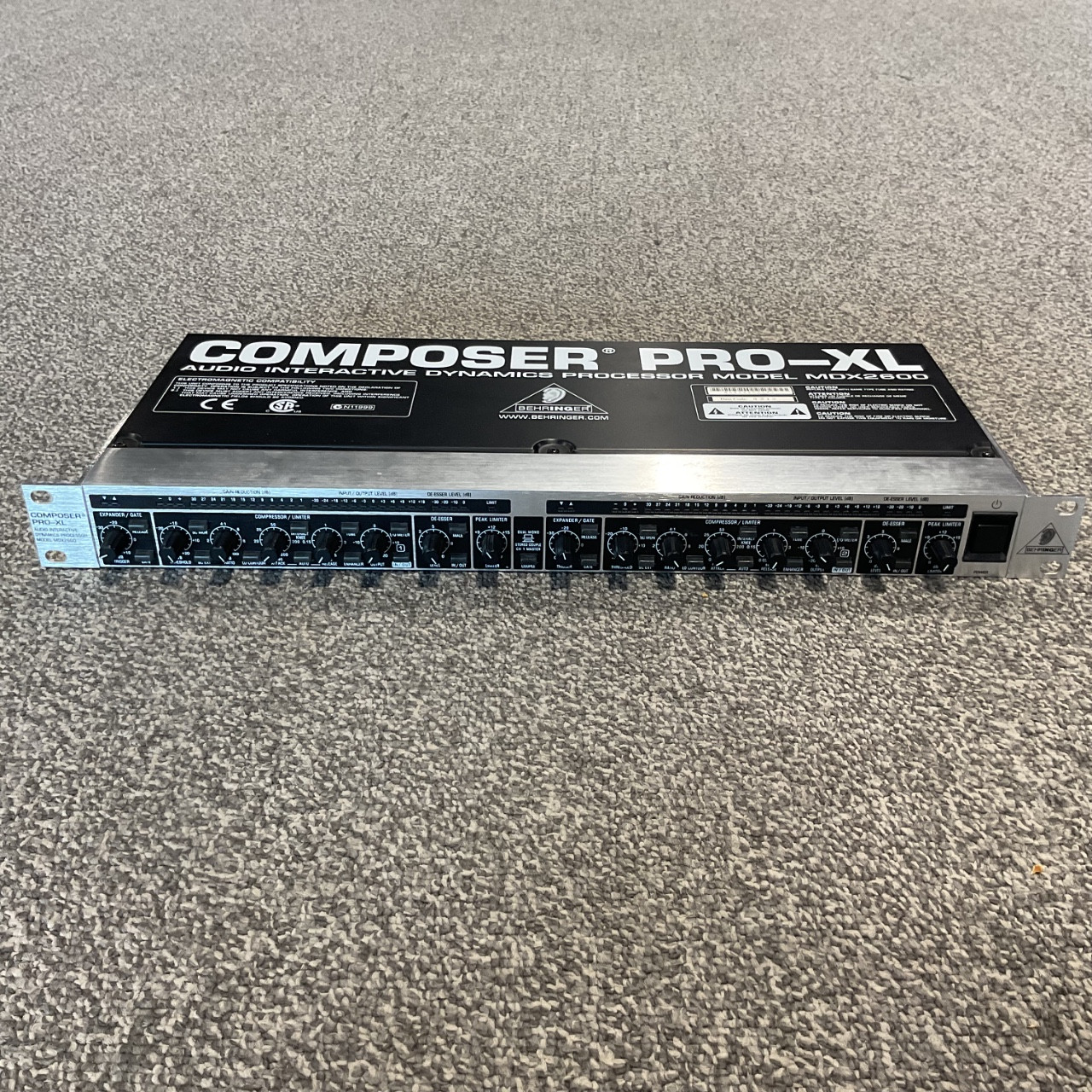 Used BEHRINGER MDX2600 COMPOSER PRO-XL Rackmount Compressor