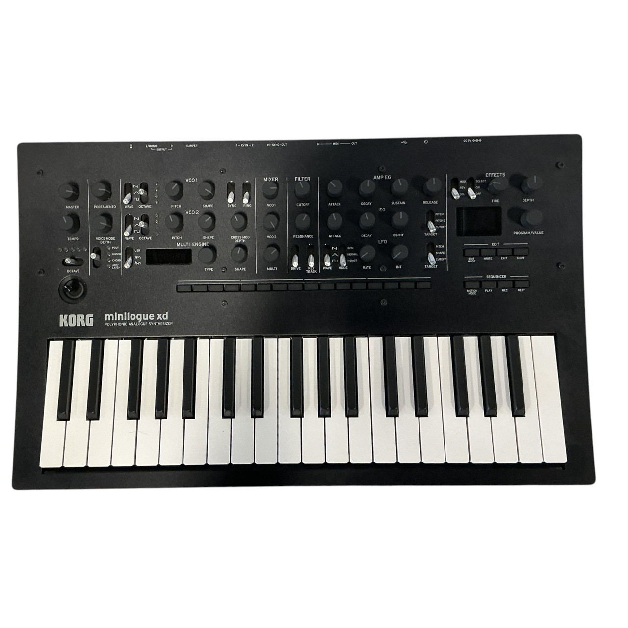 【新品】Korg minilougue xd Used Korg MINILOGUE XD W/9VDC 25-Key Synthesizer 25-Key