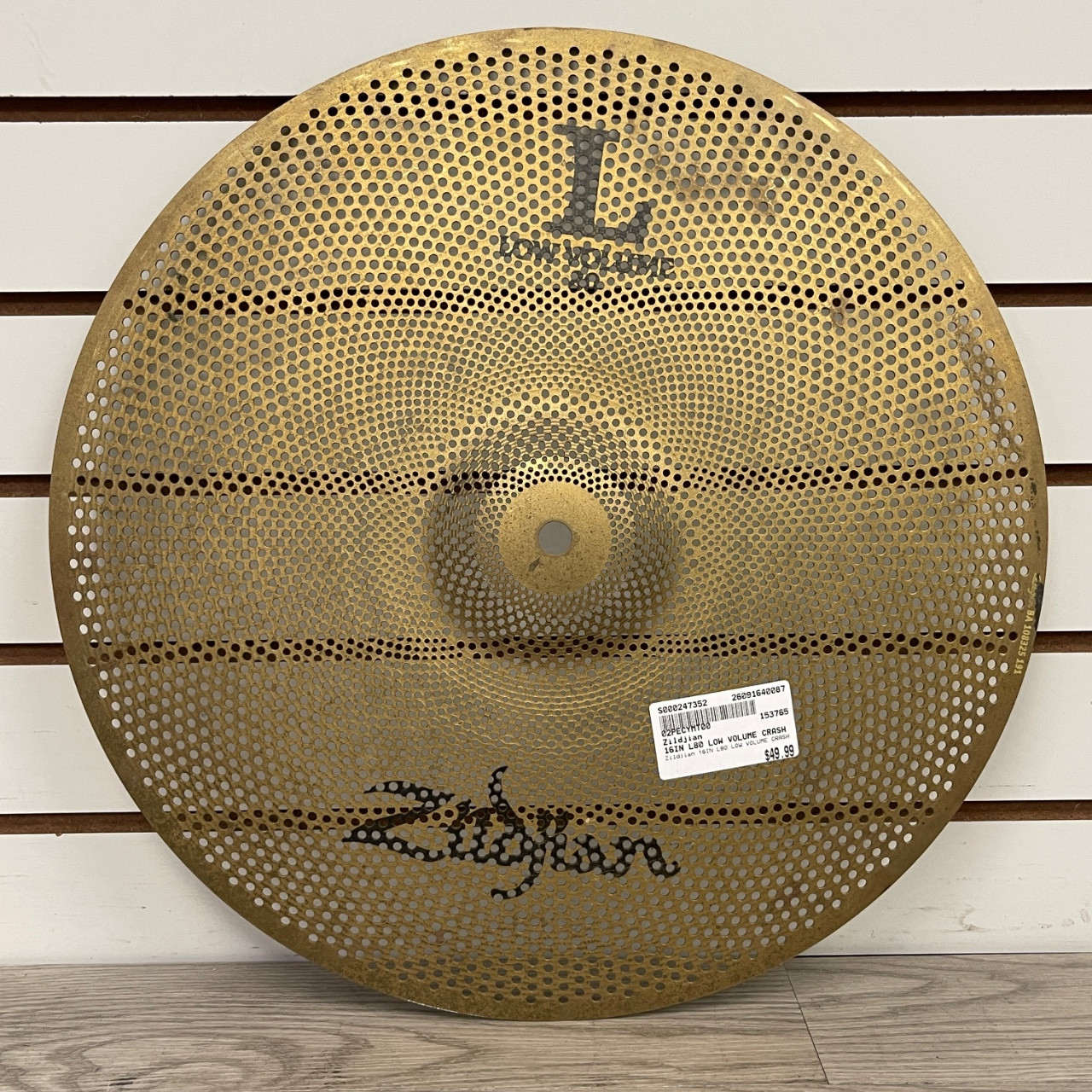 Used Zildjian 16IN L80 LOW VOLUME CRASH Crash Cymbal 16