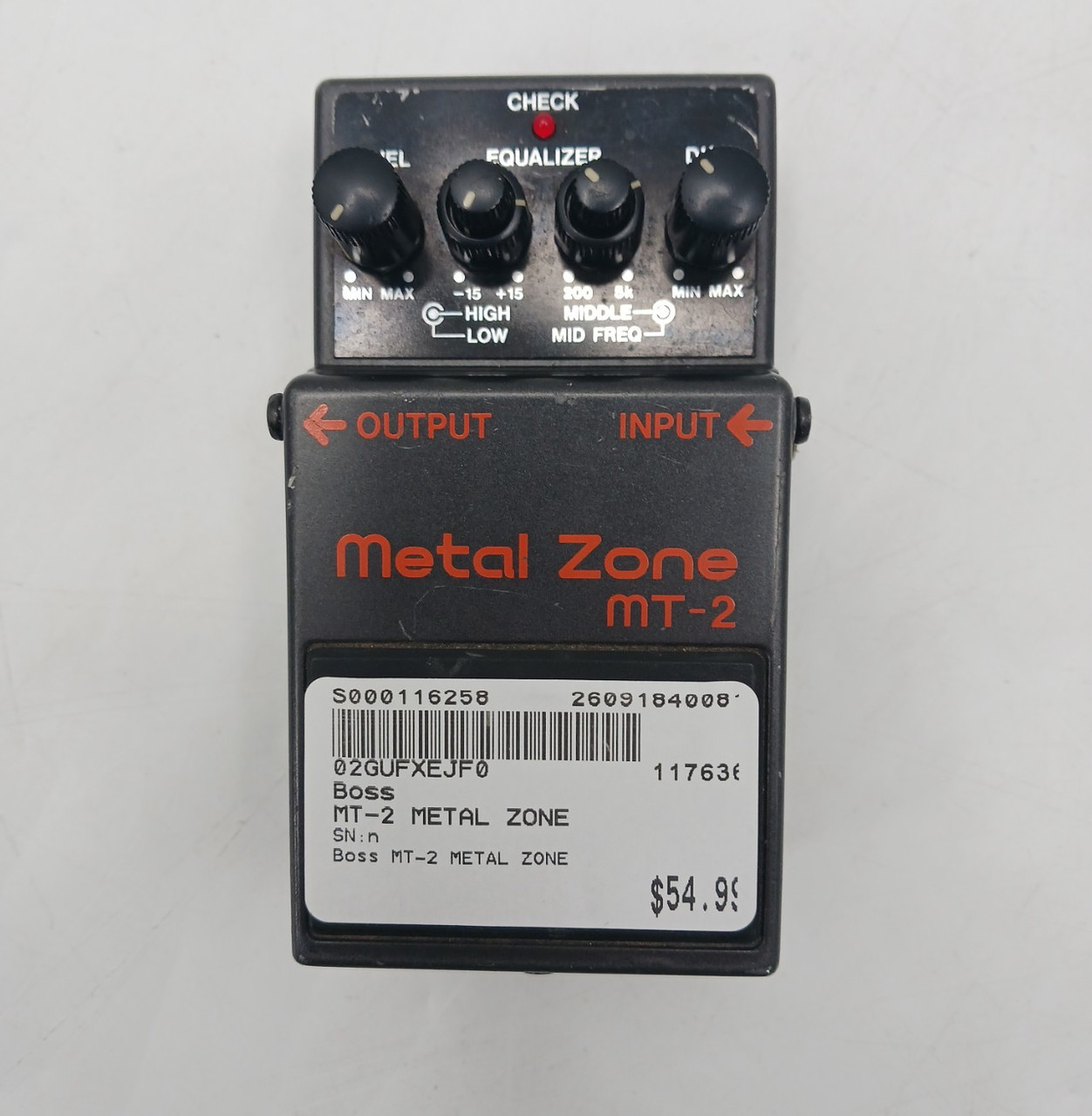 Used Boss MT-2 METAL ZONE Distortion Pedal