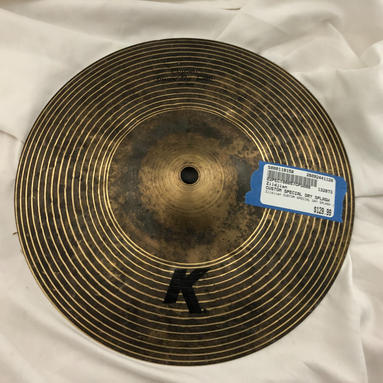 Used Zildjian CUSTOM SPECIAL DRY SPLASH 10 Splash Cymbal 10