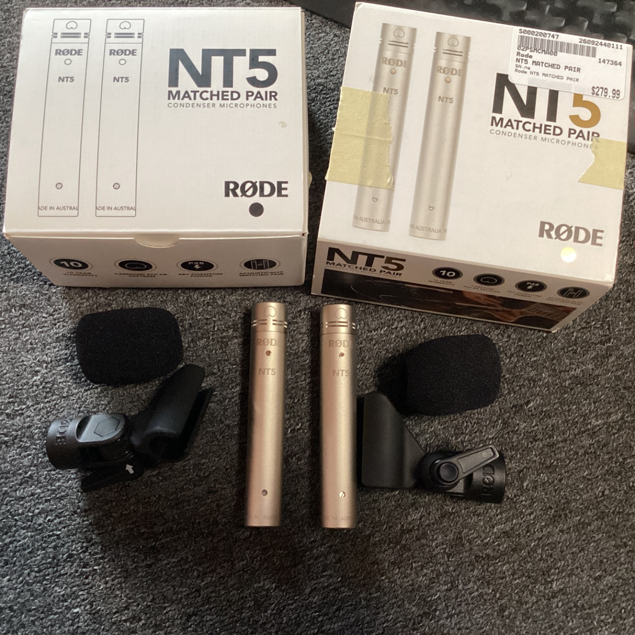 Used Rode NT5 MATCHED PAIR Condenser Microphone