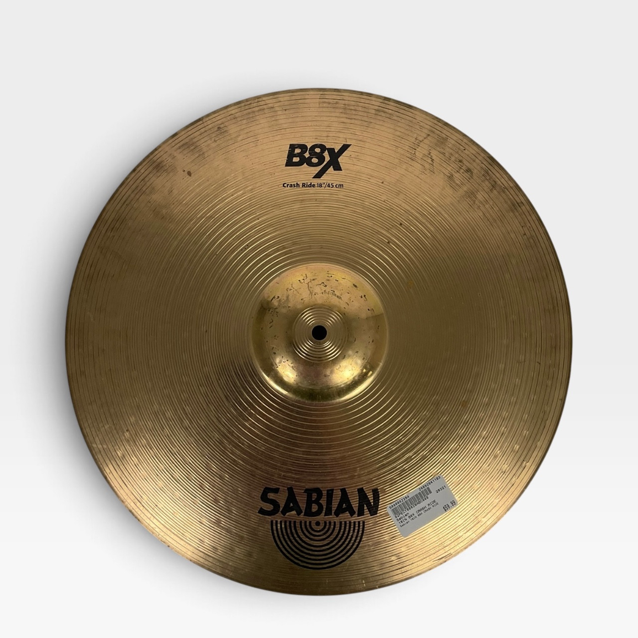 Used Sabian 18IN B8X Crash Ride Cymbal