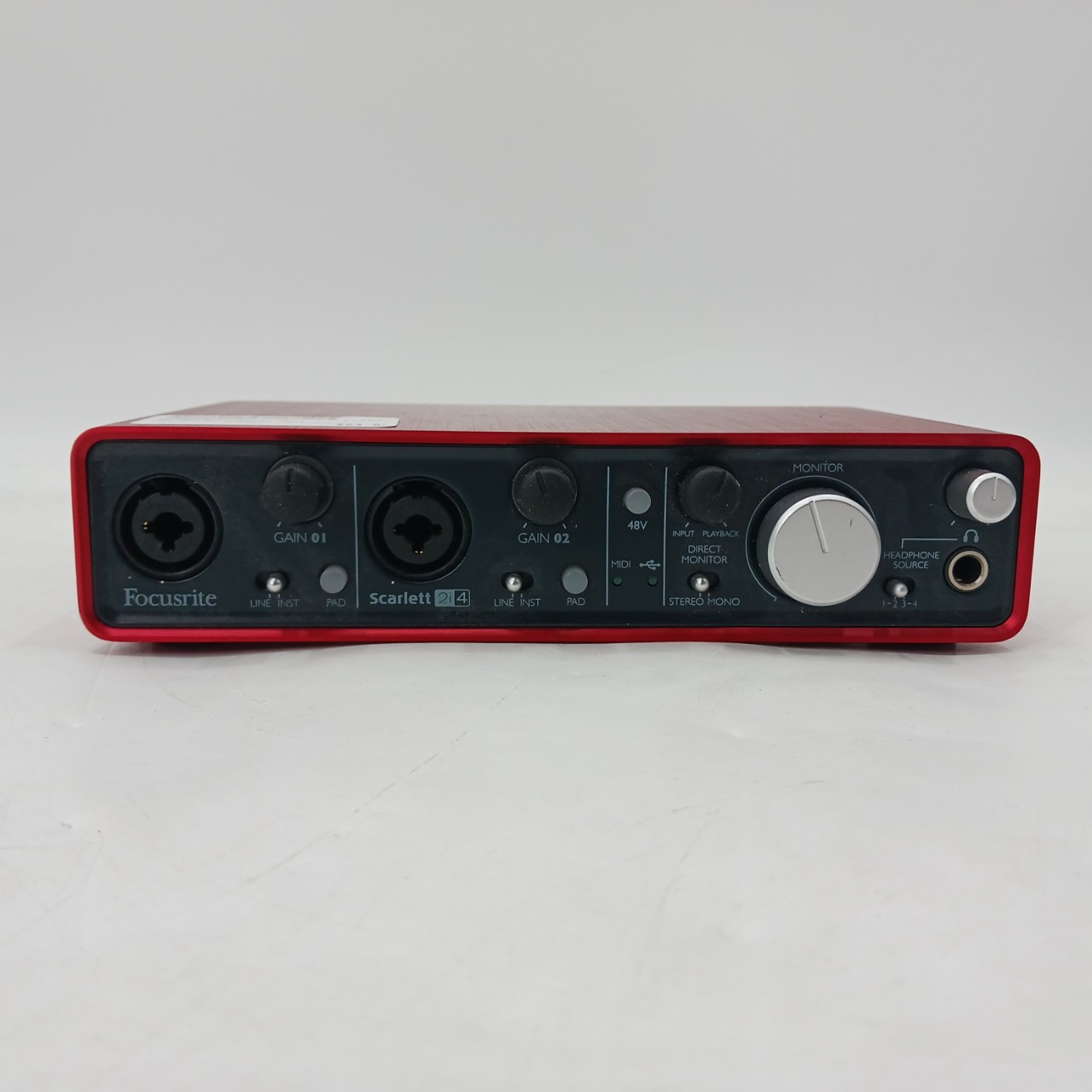 Used Focusrite SCARLETT 2I4 GEN 1 Computer Interface 2 A/D Used Focusrite SCARLETT 2I4 GEN 1 Computer Interface 2 A/D
