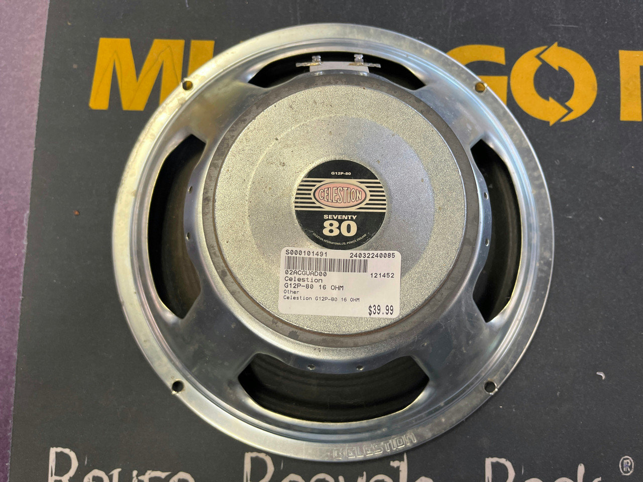 Celestion スピーカー　power handling impedance