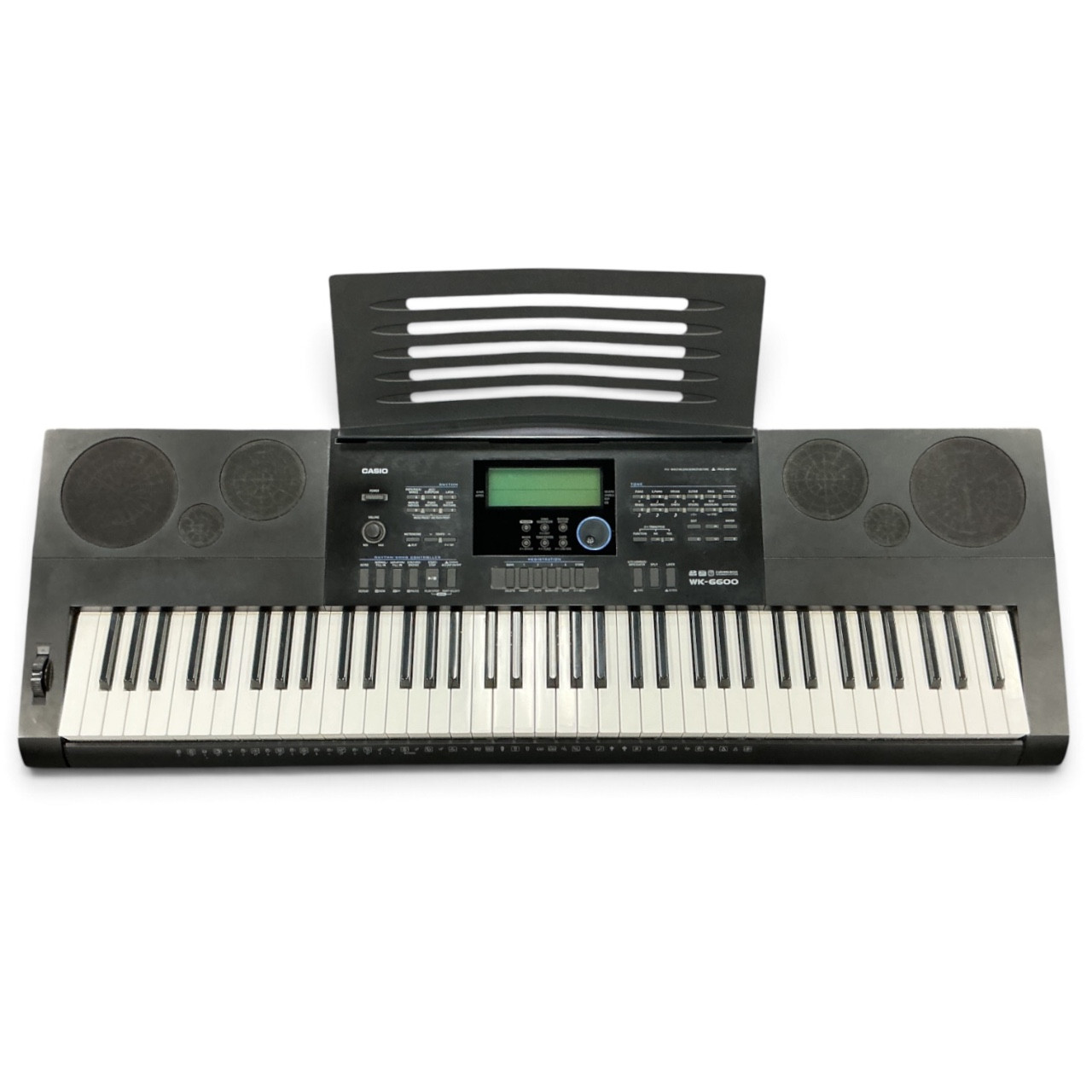 Used Casio WK-6600 W/AC 88-Key Keyboard 88-key