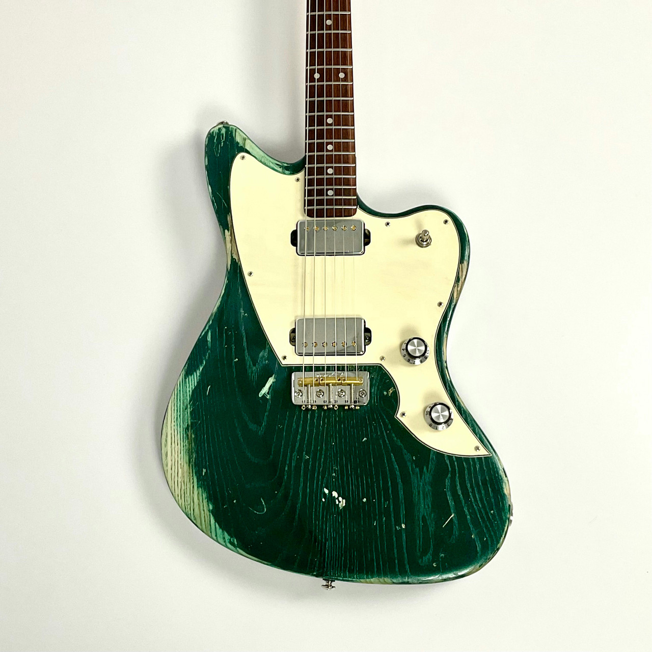Used King Snake CREATURE Electric Guitar Green