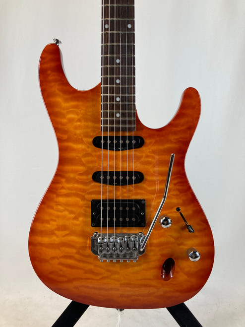 Vist Large View of Product Image Which is Used Ibanez SA160QM Electric Guitar 41127-S000052983