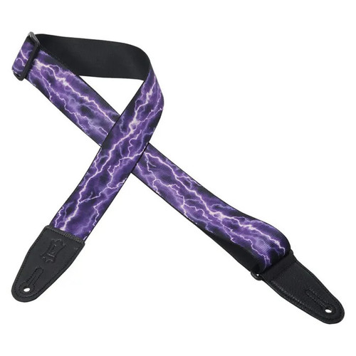 New Levy's MP-18 Polyester Guitar Strap, Lightning 41117-LEV-MP-18
