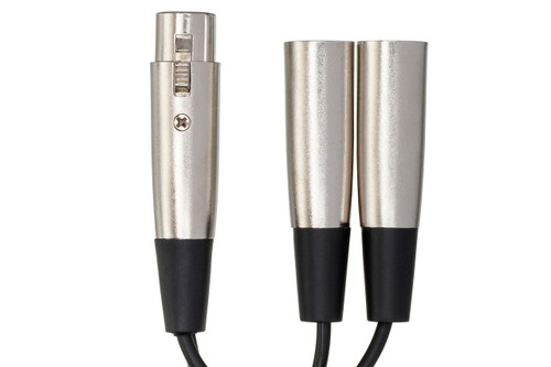 New HOSA DUAL XLR3M TO XLR3F 40090-HOS-YXM-121