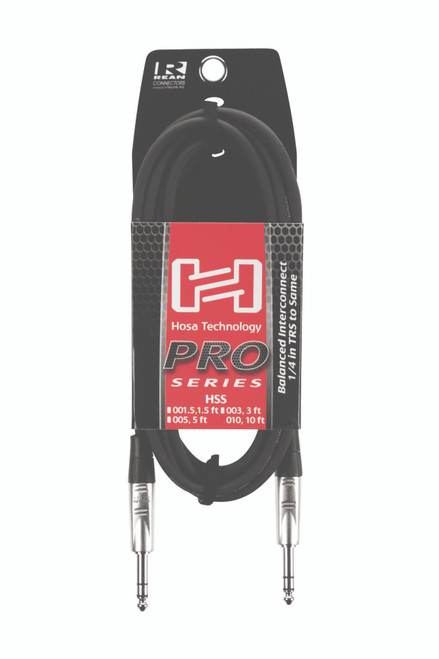 Vist Large View of Product Image Which is New HOSA 10' TRS-TRS BALANCED 40090-HOSA-HSS-010